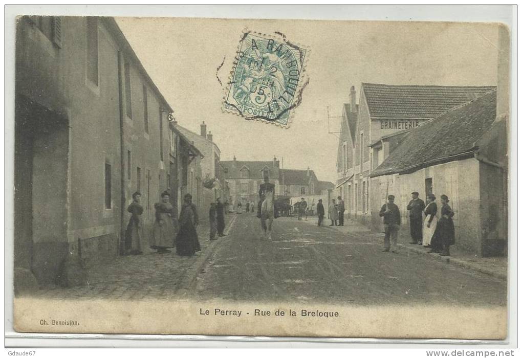 LE PERRAY (YVELINES - 78) - CPA - RUE DE LA BRELOQUE - Le Perray En Yvelines