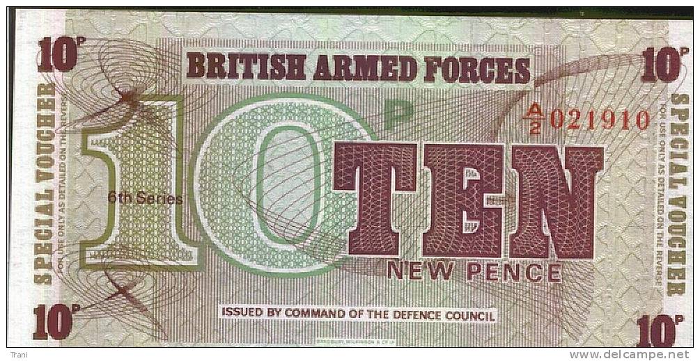 BRITISH ARMED FORCES - 10 New Pence - British Military Authority