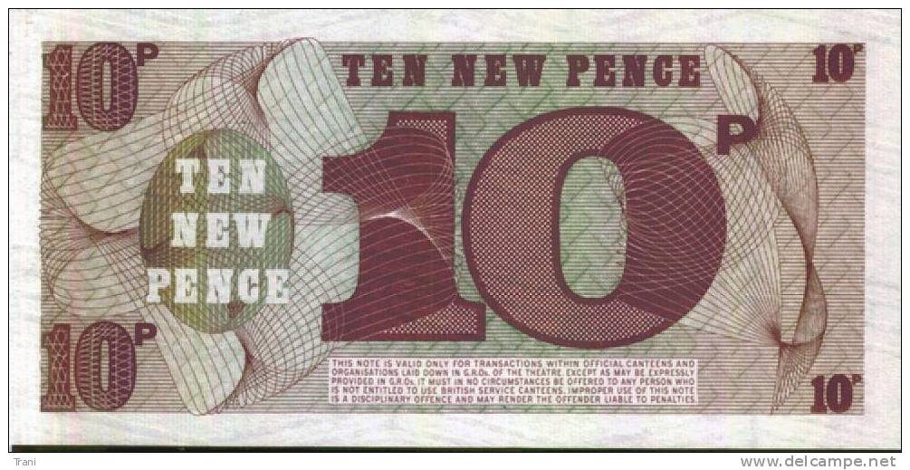 BRITISH ARMED FORCES - 10 New Pence - British Military Authority