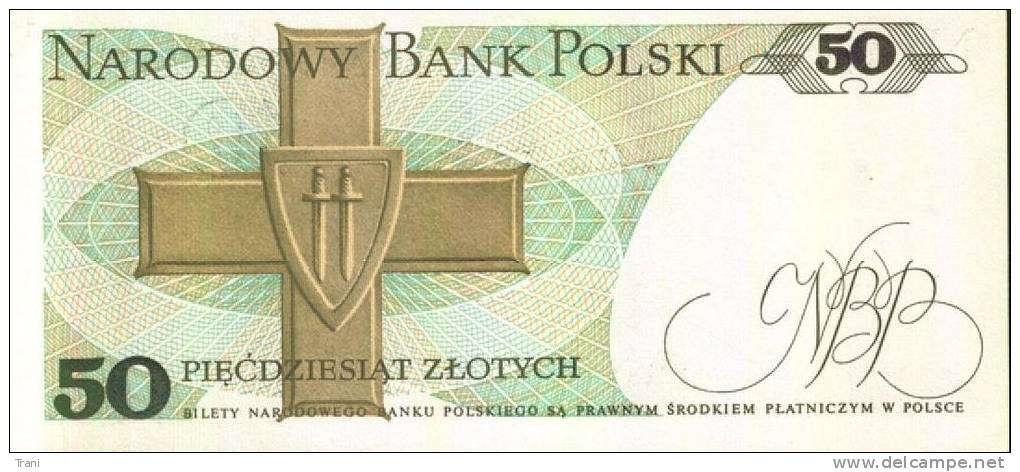 BANCONOTA DELLA POLONIA - 50 Zlotych - Pologne