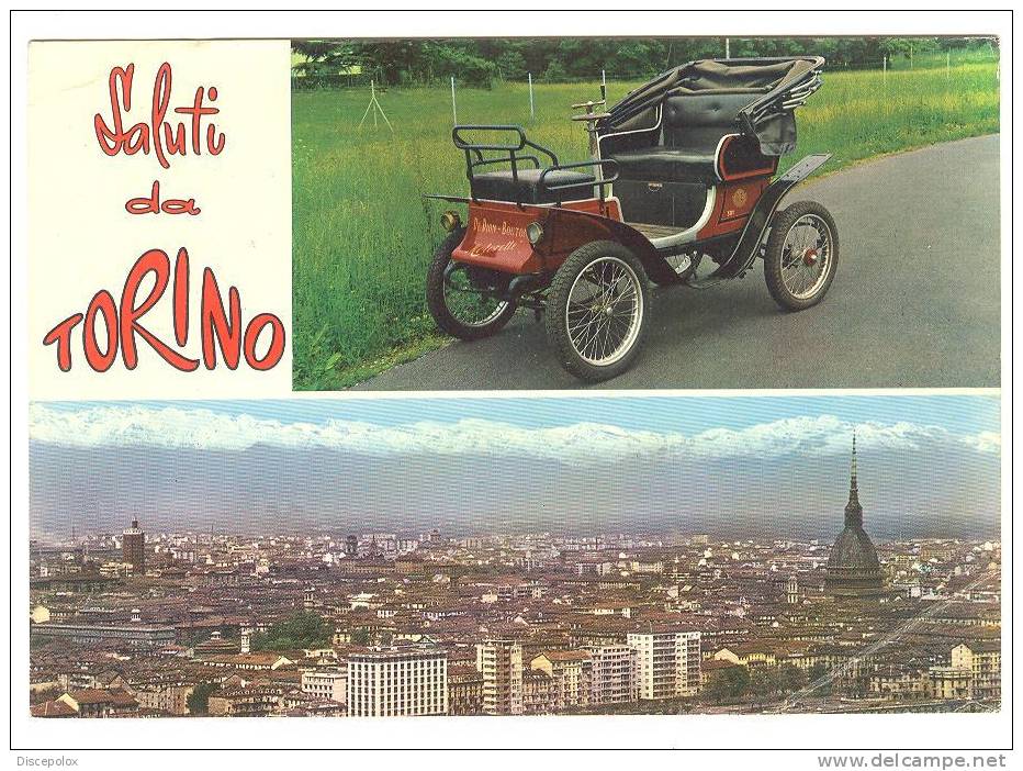 G653 Saluti Da Torino - Motorette - Auto Cars Voiture / Viaggiata 1965 - Transportes