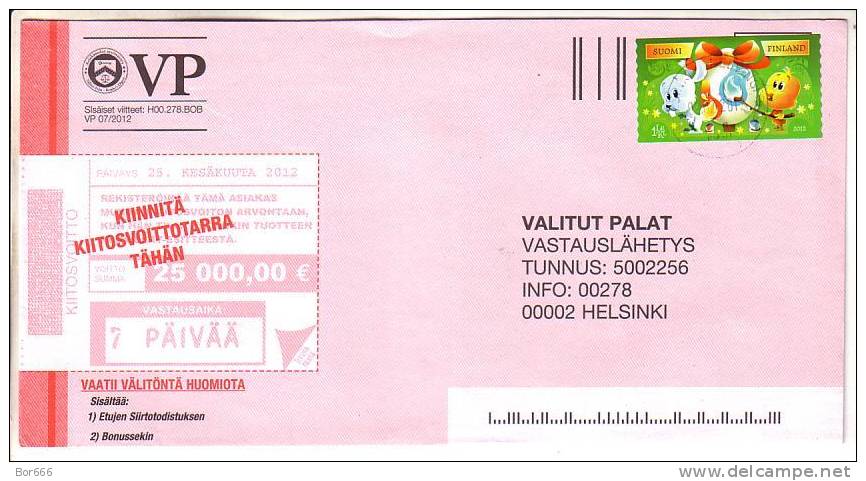 GOOD FINLAND Postal Cover 2012 - Good Stamped: Easter - Cartas & Documentos