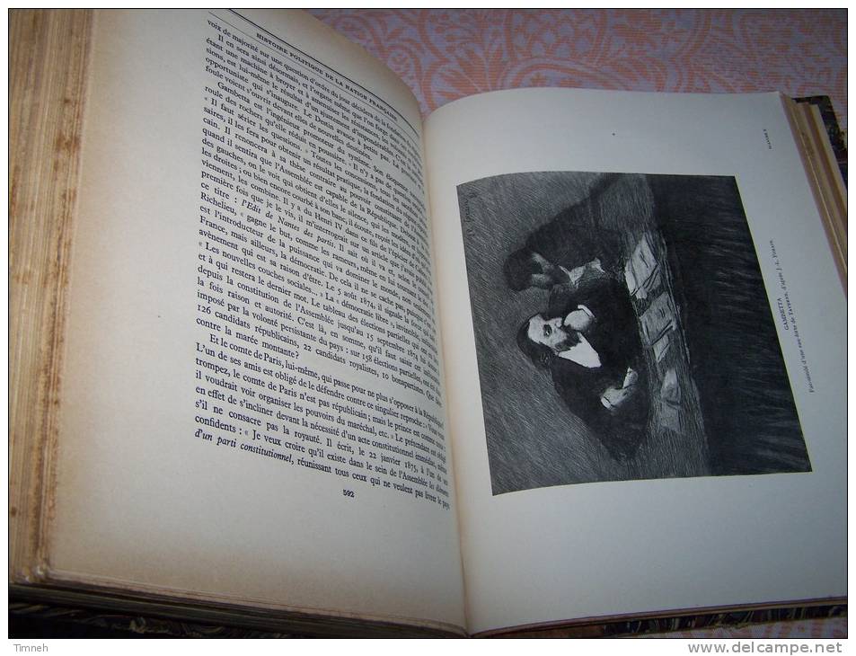 TOME V - 3e HISTOIRE POLITIQUE *** De 1804 à 1926 - NATION Française - Gabriel HANOTAUX 1929 Illustrations JANNIOT - Politik