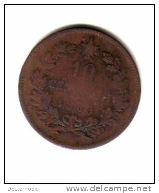 ITALY    10  CENTESIMI   1863  (KM# 11.2) - 1861-1878 : Victor Emmanuel II