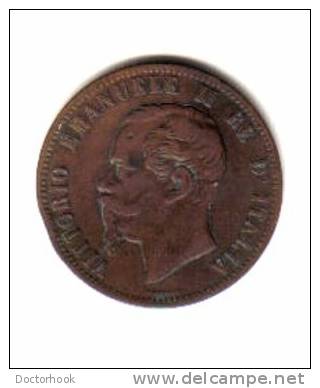 ITALY    10  CENTESIMI   1863  (KM# 11.2) - 1861-1878 : Victor Emmanuel II