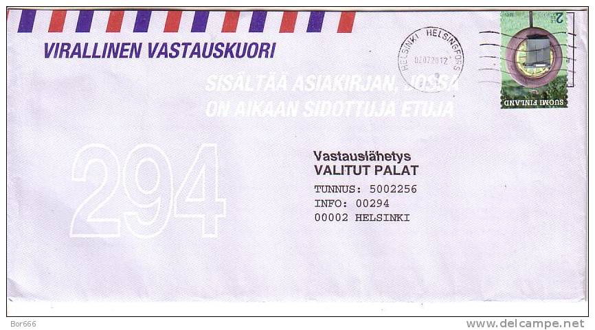 GOOD FINLAND Postal Cover 2012 - Good Stamped: Postbox 2011 - Cartas & Documentos