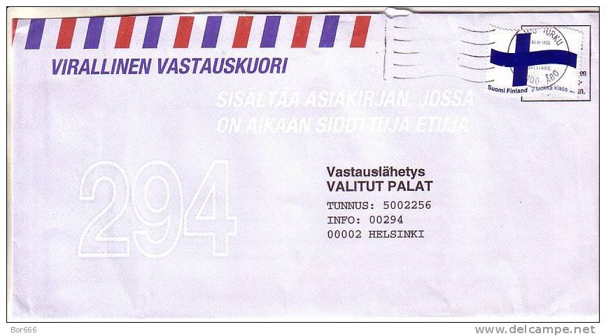GOOD FINLAND Postal Cover 2012 - Good Stamped: Flag 2011 - Cartas & Documentos