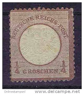 Deutschland, 1872, Mi 16 No Gum/(*) Grosser Brustschild - Nuevos