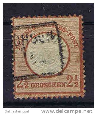 Deutschland, 1872, Mi 21 Grosser Brustschild, Irregular Perforation - Gebraucht