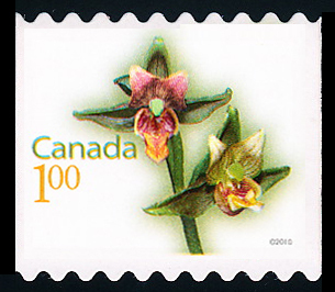 Canada (Scott No.2358 - Orchidées / 1.00 /Orchids) (**) Roulette / Coils - Ongebruikt