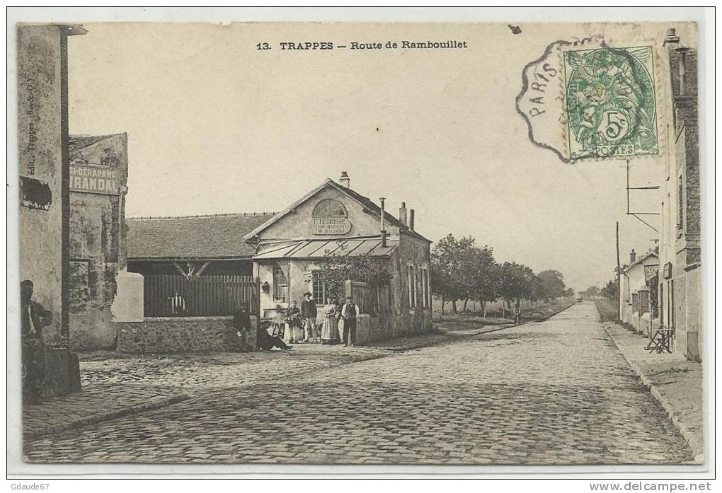 TRAPPES (YVELINES - 78) - CPA - ROUTE DE RAMBOUILLET - Trappes