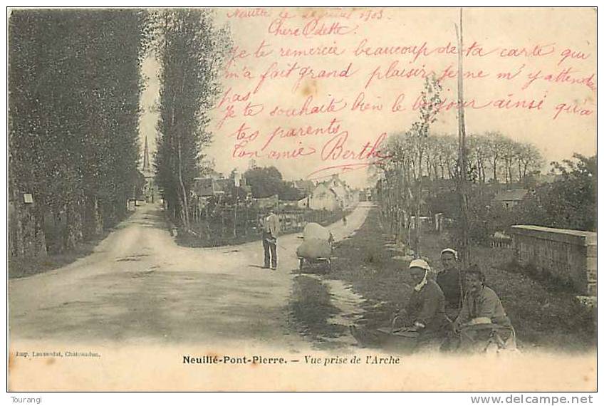 Indre-et-Loire : Nov12 271: Neuillé-Pont-Pierre  -  Vue Prise De L'Arche - Neuillé-Pont-Pierre