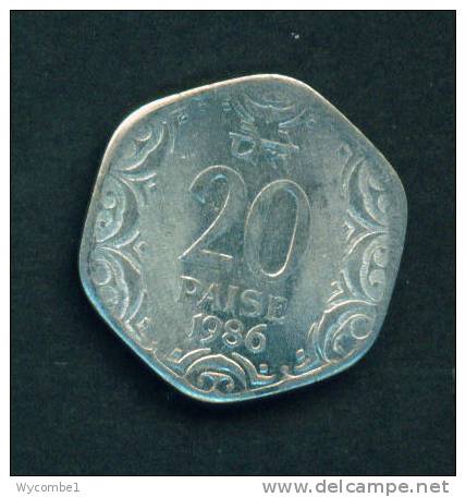 INDIA - 1986 20 Paise Circulated As Scan - Inde