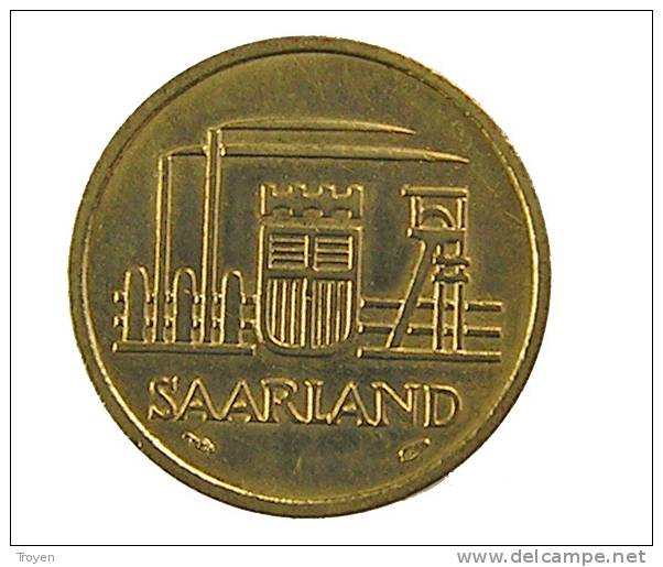 Sarre - 20 Francs - 1954 - Cup.Alu - TB+ - Andere & Zonder Classificatie