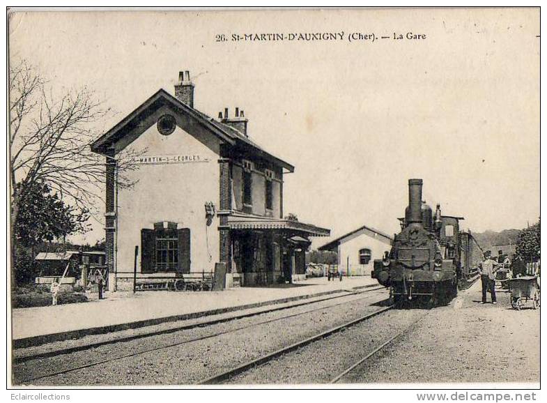 St Martin D'Auxigny    La Gare - La Guerche Sur L'Aubois
