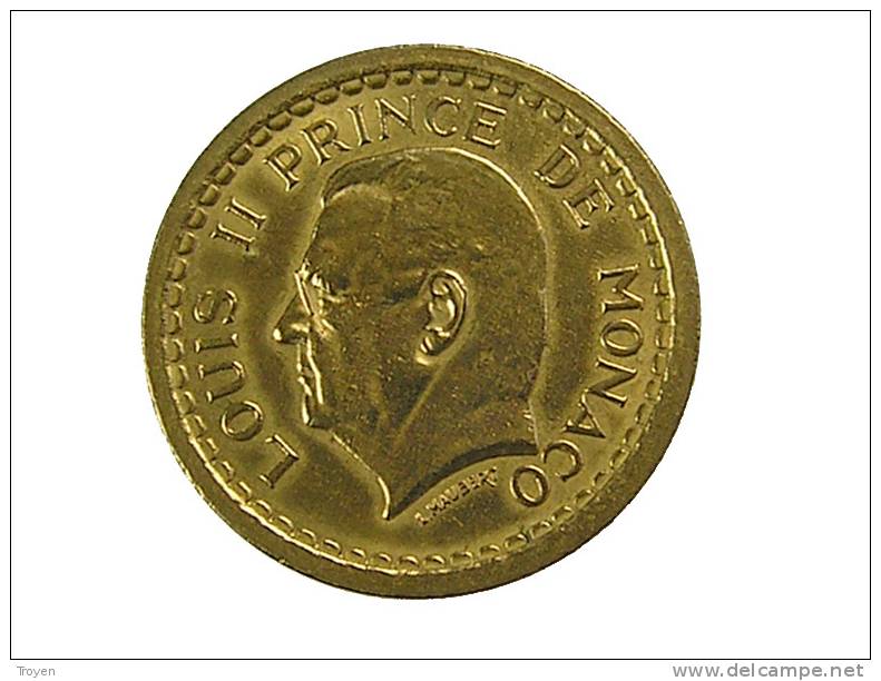 Monaco - 2 Franc - Sans Date -  Cu.Alu. - TB+ - 1922-1949 Louis II