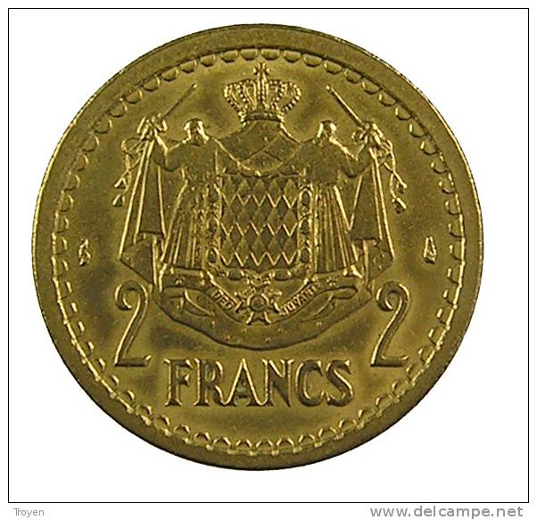 Monaco - 2 Franc - Sans Date -  Cu.Alu. - TB+ - 1922-1949 Louis II.