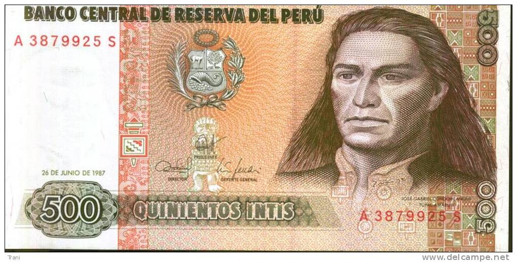 BANCONOTA DEL PERU' - 500 Intis - Perú