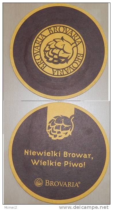 Brovaria Beer Mat No3 / Bierdeckel Private Brewery Pozna&#324; Poland, Privates Brauhaus Posen, Polen - Sous-bocks