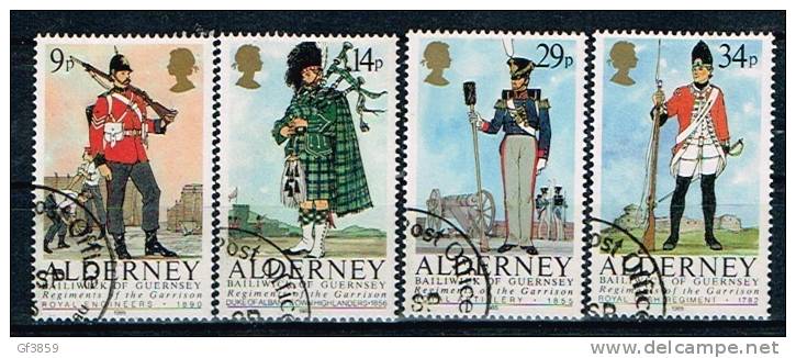 ALDERNEY /Oblitérés/Used /1985 - Uniformes Militaires - Alderney