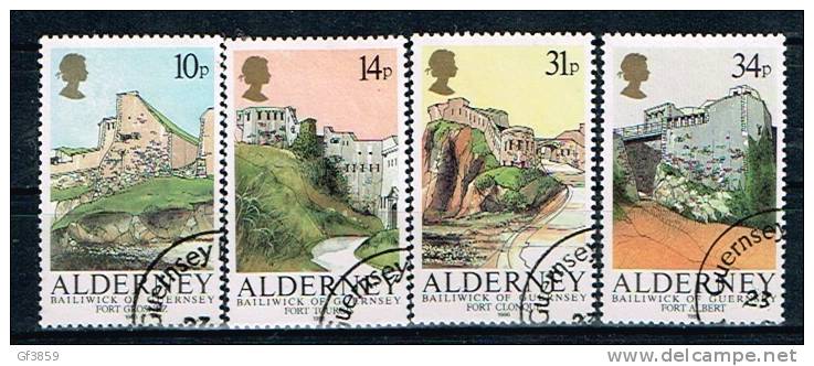 ALDERNEY  - Oblitérés/Used - 1986 - Fortifications Typiques - Alderney