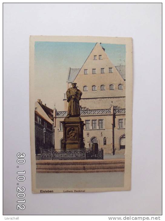 Eisleben. - Luthers Denkmal.  (15 - 7 - 1921) - Eisleben