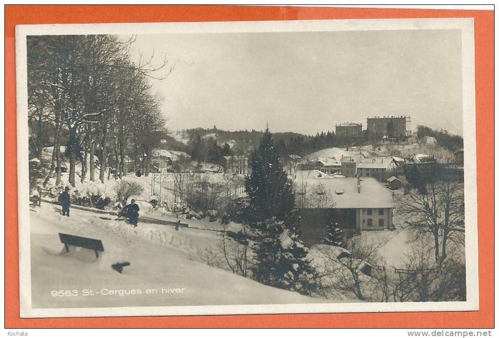 Q234, St. Cergues , 9563, Phototypie, Animée, Circulée 1926 - Saint-Cergue