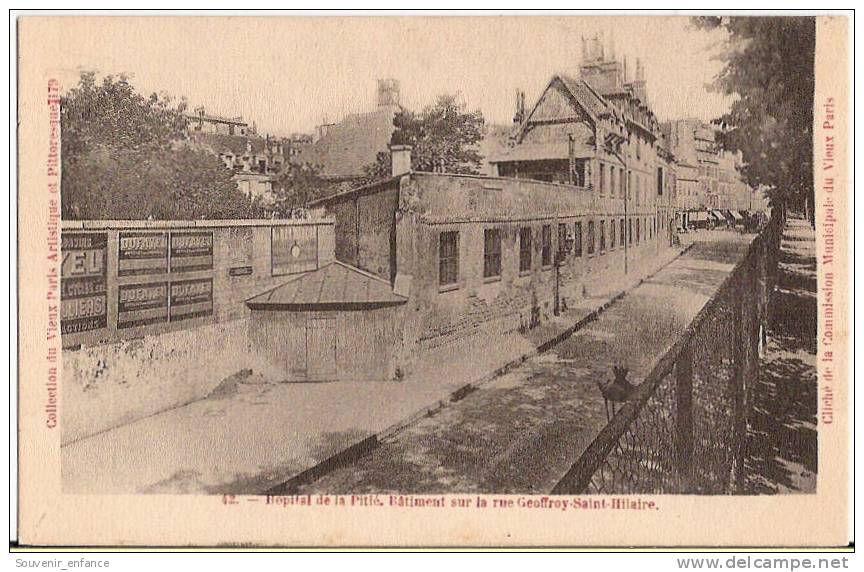 CPA Hopital De La Pitié  Rue  Saint Hilaire 75 Paris 13 ème Arrondissement Vieux Paris Clinique Grande Mosquée - District 13