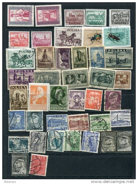 Poland 1935 And Up Used Mostly Used/CTO Art, Flora, Fauna,Sport,Space Architecture BARGIN 502 Stamps - Collections