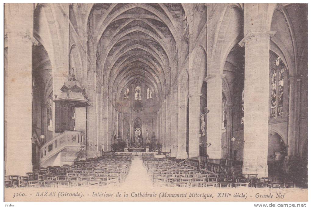 33 - BAZAS - Intérieur De La Cathédrale - Bazas