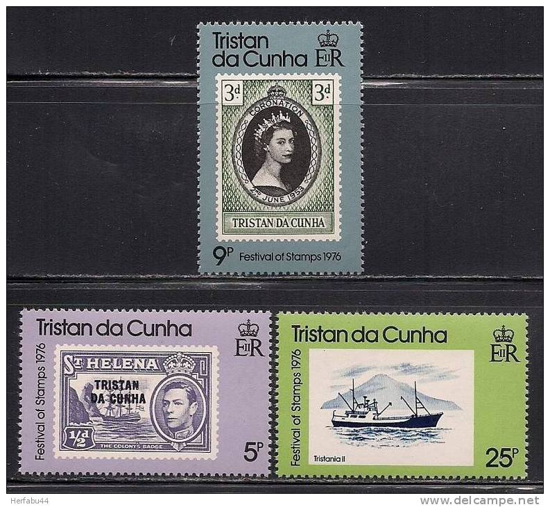 Tristan Da Cunha       Festival Of Stamps      Set    Sc# 206-08 MNH** - Tristan Da Cunha