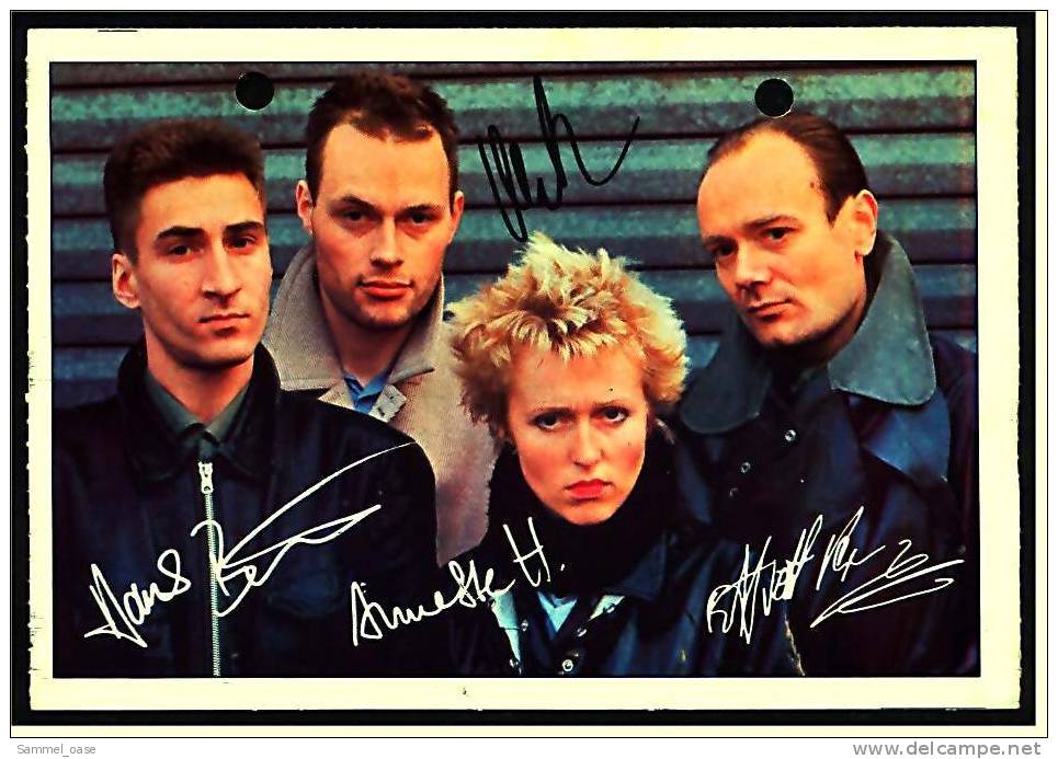 Alte Reproduktion Autogrammkarte  -  Band Ideal  -  Von Ca. 1982 - Autografi