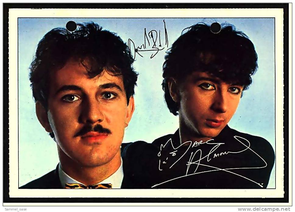 Alte Reproduktion Autogrammkarte  -  Band Soft-Cell -  Von Ca. 1982 - Autografi