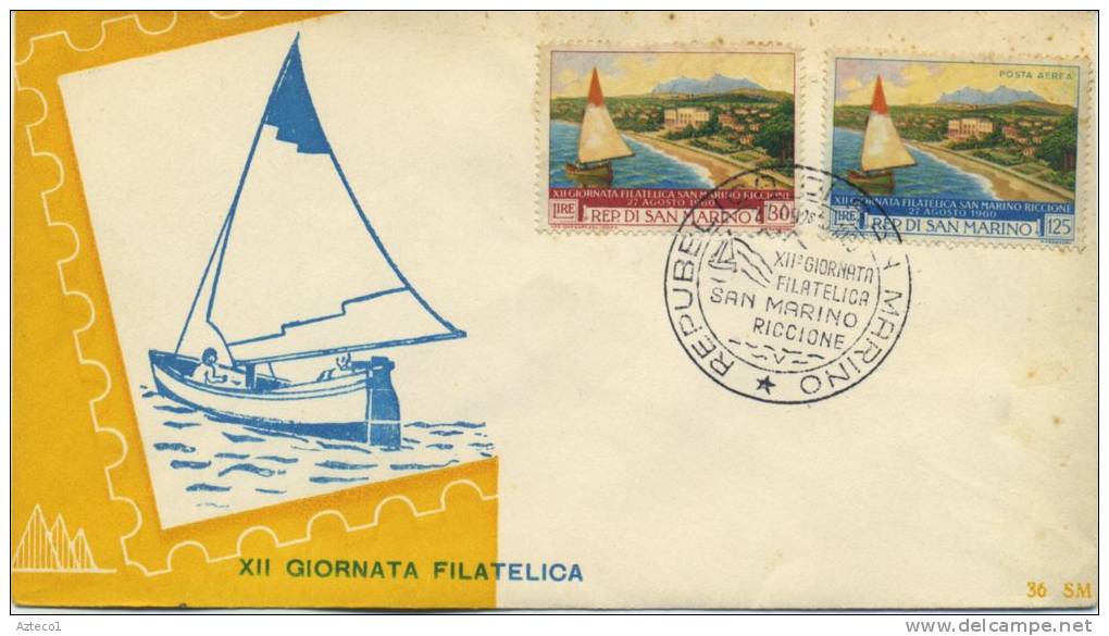 SAN MARINO - FDC RE. RU. 1960 - GIORNATA FILATELICA - FDC