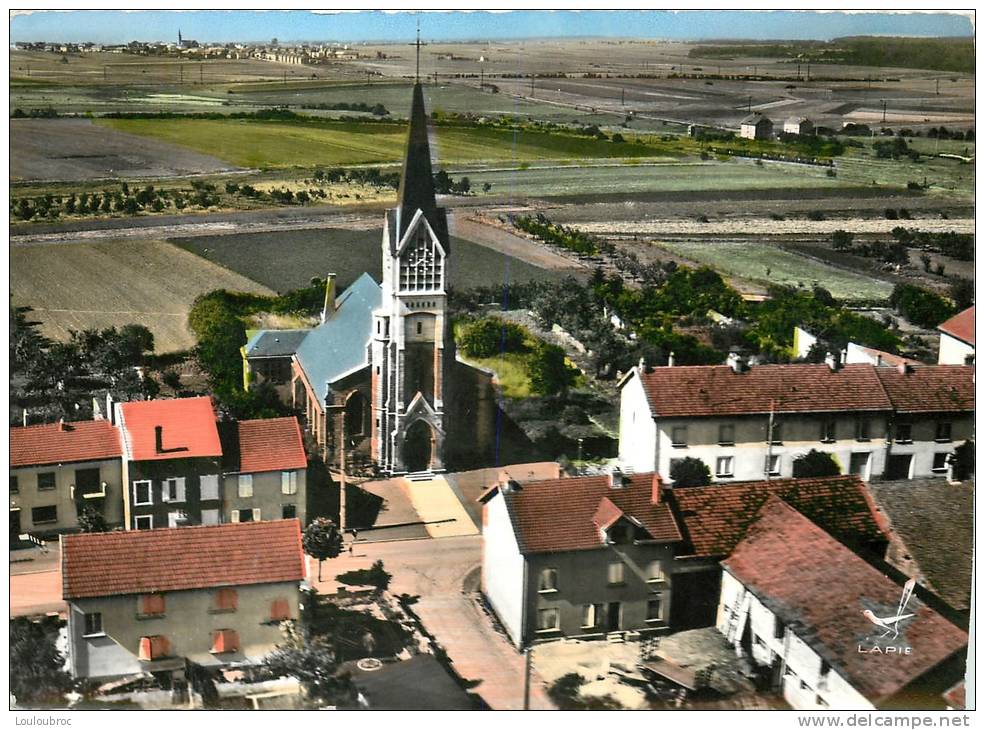 57 AMANVILLERS VUE AERIENNE L'EGLISE - Autres & Non Classés