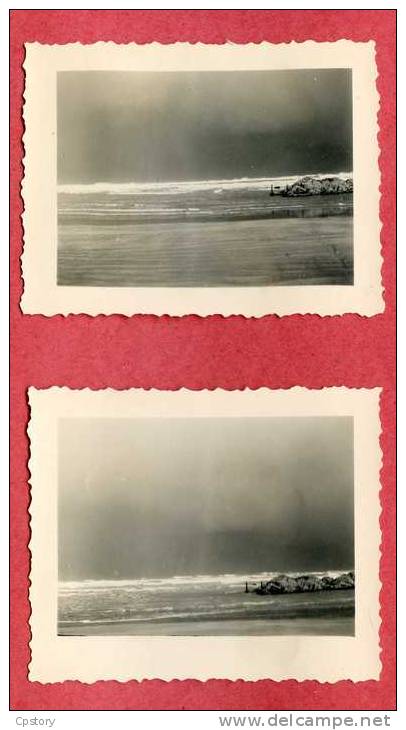 CASABLANCA - Plage < Lot De 9 Photos < PHOTO 5.5 Cm X 7 Cm En 1955 - Afrique