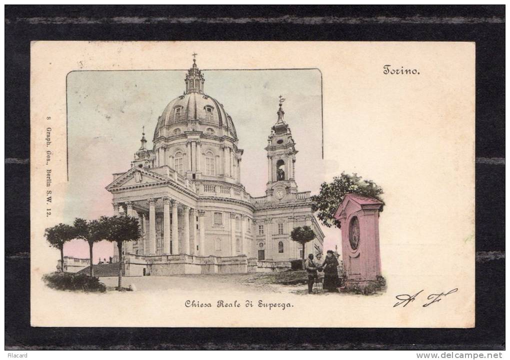 33530   Italia,  Torino -  Chiesa  Reale  Di  Superga,  VG  1904 - Kerken