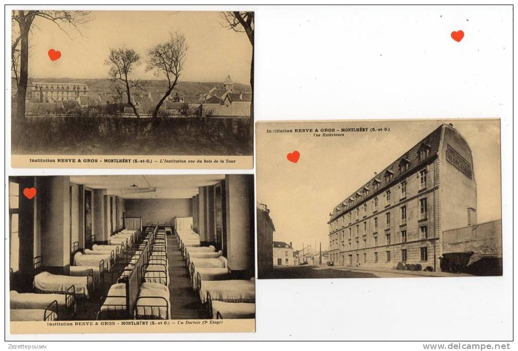 39599-ZE-78-Lot De  6 CPSM (9x14)-Institution RESVE & GROS----MONTLHERY - 5 - 99 Cartoline