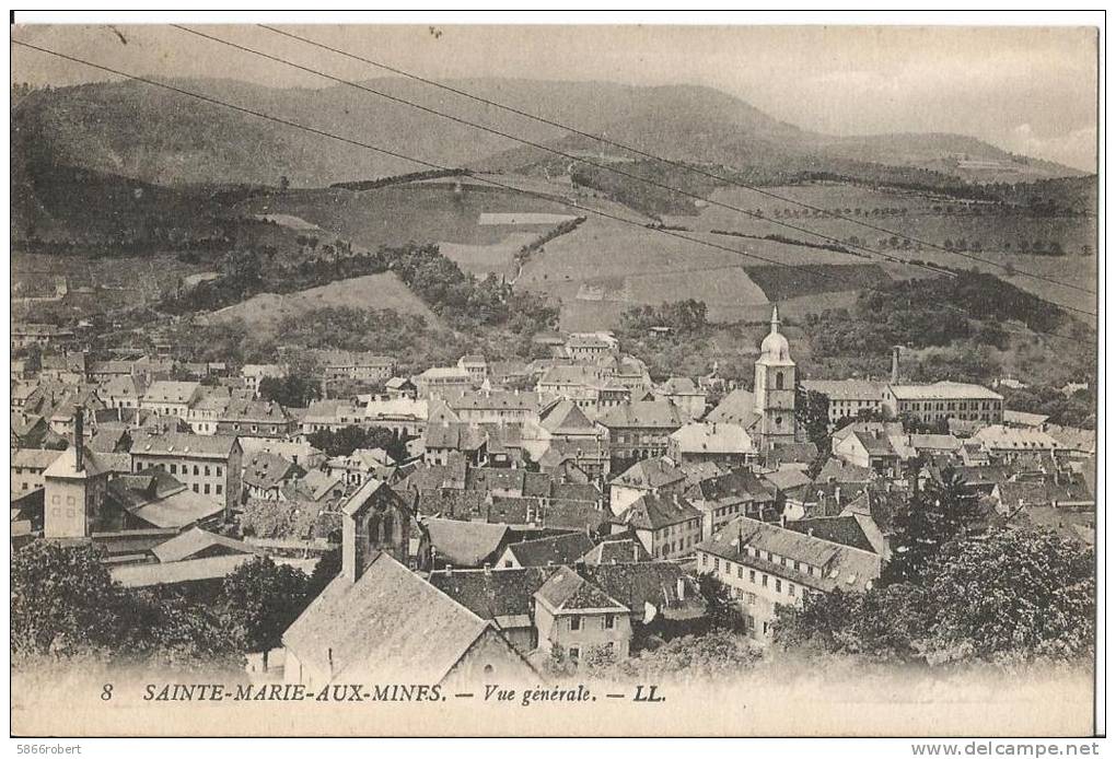 CARTE POSTALE PHOTO ORIGINALE ANCIENNE : SAINTE MARIE AU MINES ; HAUT RHIN (68) - Sainte-Marie-aux-Mines
