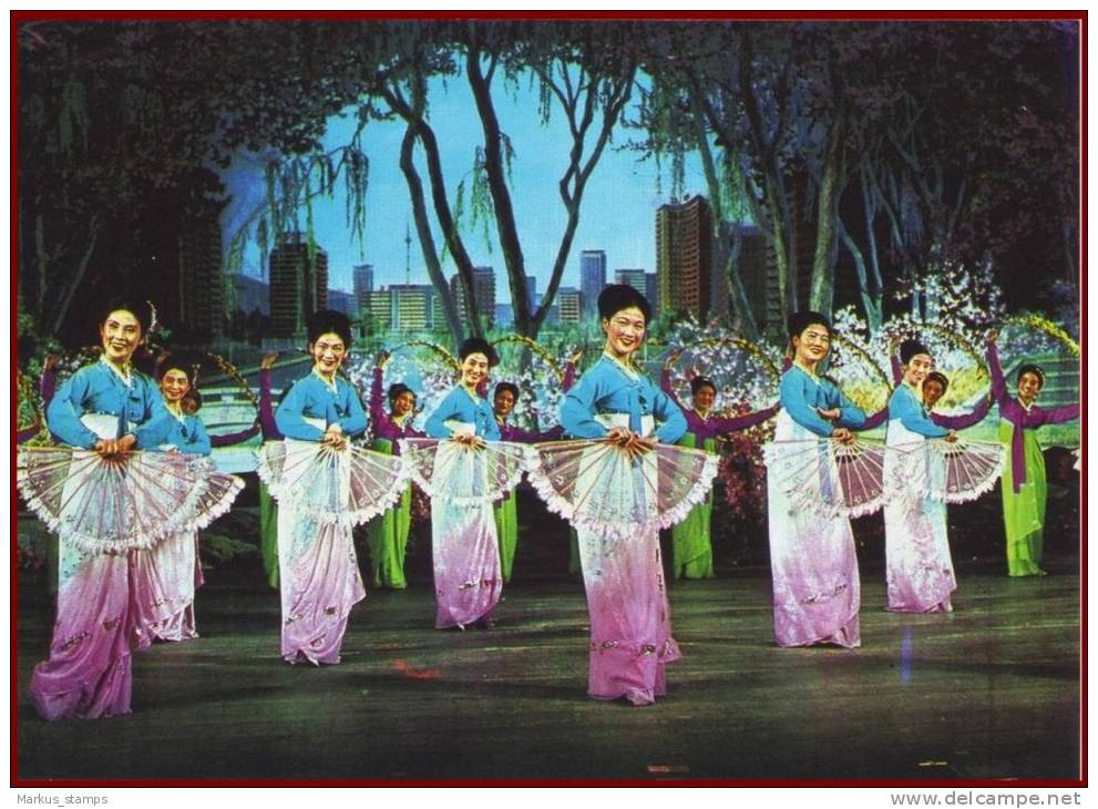 DPR North Korea - Musical Propaganda booklet with 10 postcards, patriotic dance & opera, ballet