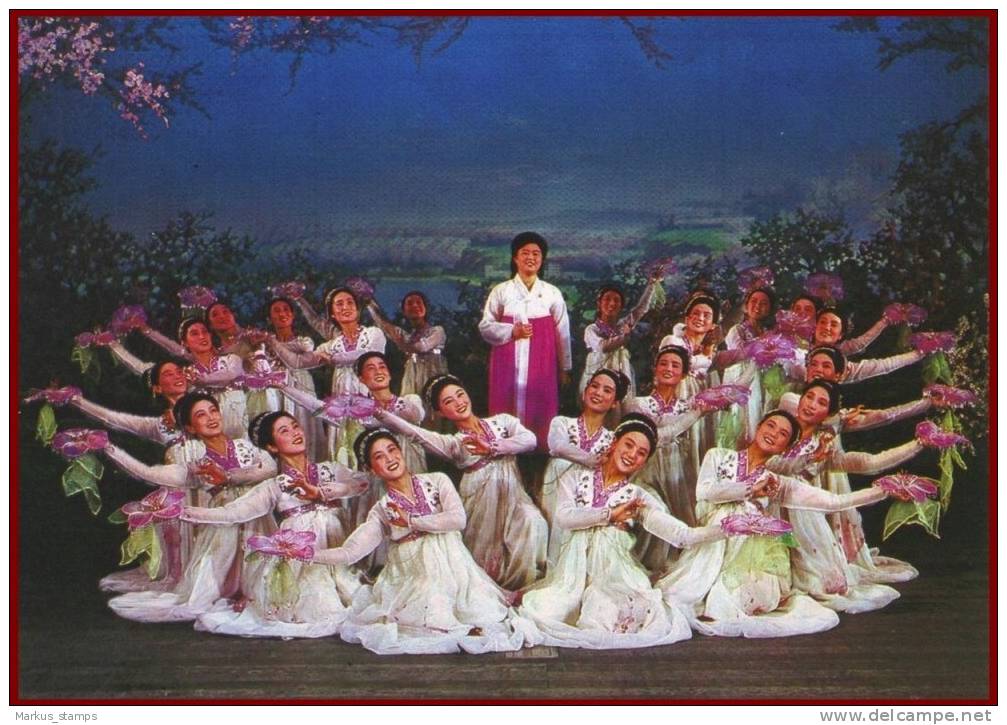 DPR North Korea - Musical Propaganda booklet with 10 postcards, patriotic dance & opera, ballet