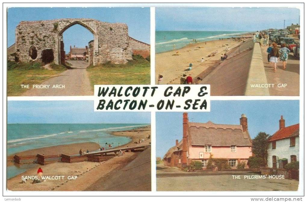 UK, Walcott Gap & Bacton-on-Sea, Unused Postcard [12425] - Sonstige & Ohne Zuordnung