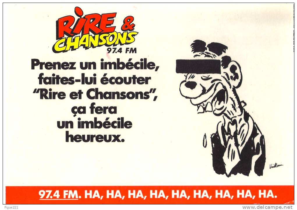 Carte Publicitaire - Rire Et Chansons - Publicité