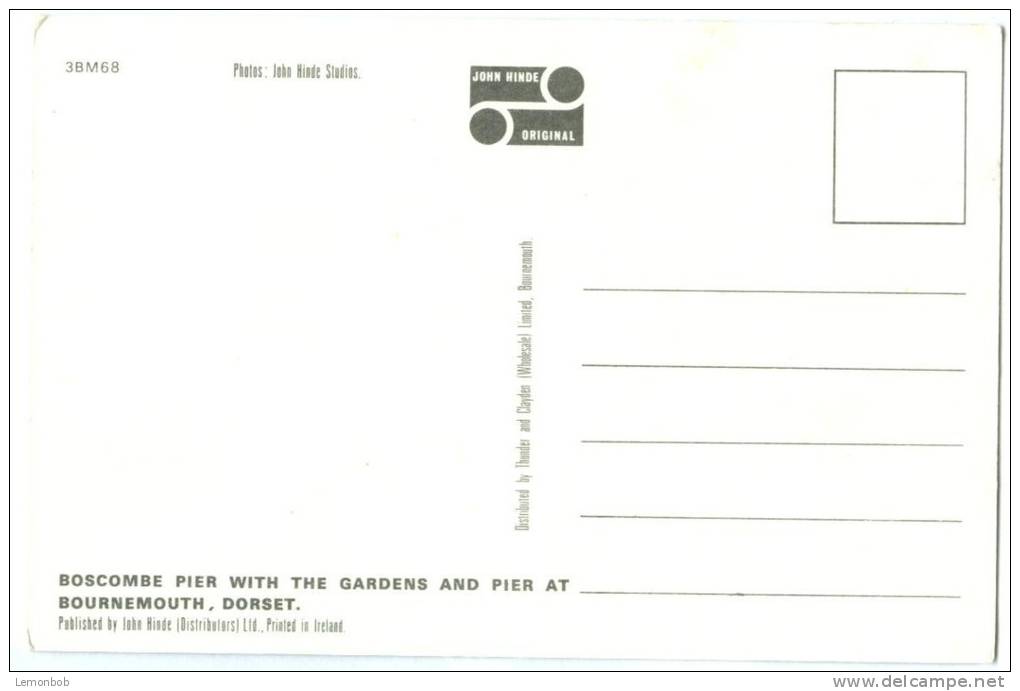 UK, Bournemouth, Unused Postcard [12427] - Bournemouth (bis 1972)