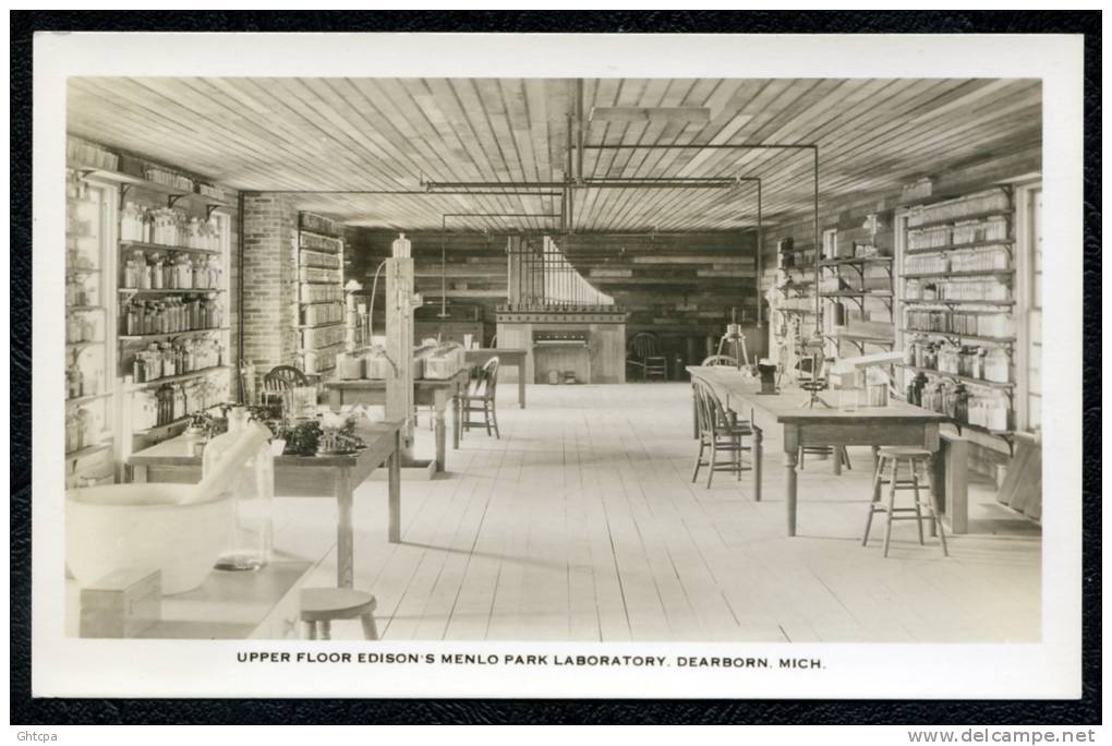 Carte / Photo..  ÉTAT UNIS. UPPER FLOOR EDISON 'S MENLO PARK LABORATORY DEARBORN MICH. . - Dearborn