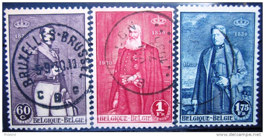 BELGIQUE         N°  302/304          OBLITERE - Used Stamps