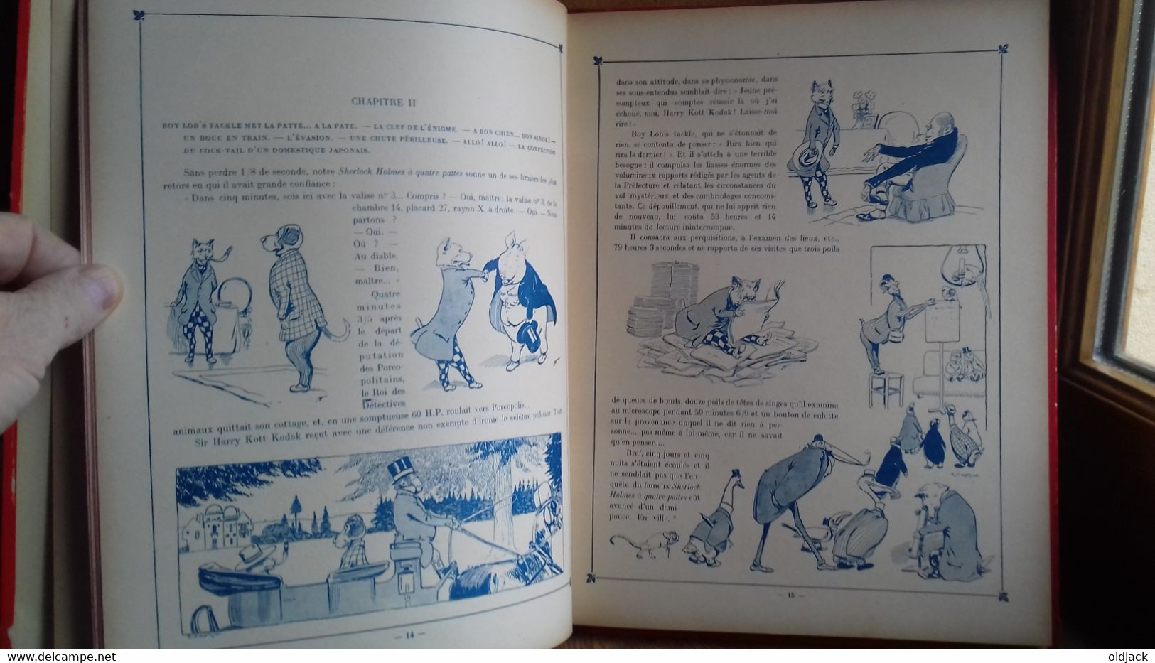 GALLAND G " UN SHERLOCK HOLMES A QUATRE PATTES " Illustrations de  R. de la NEZIERE (col8a)