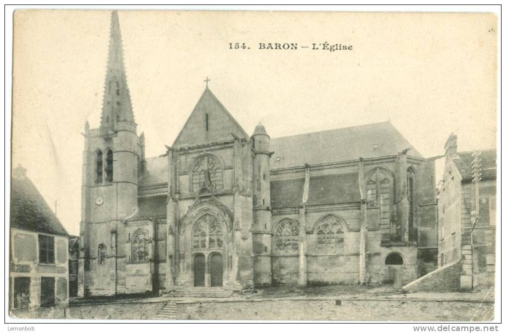 France, BARON, L'Eglise, Early 1900s Unused Postcard CPA [12458] - Other & Unclassified