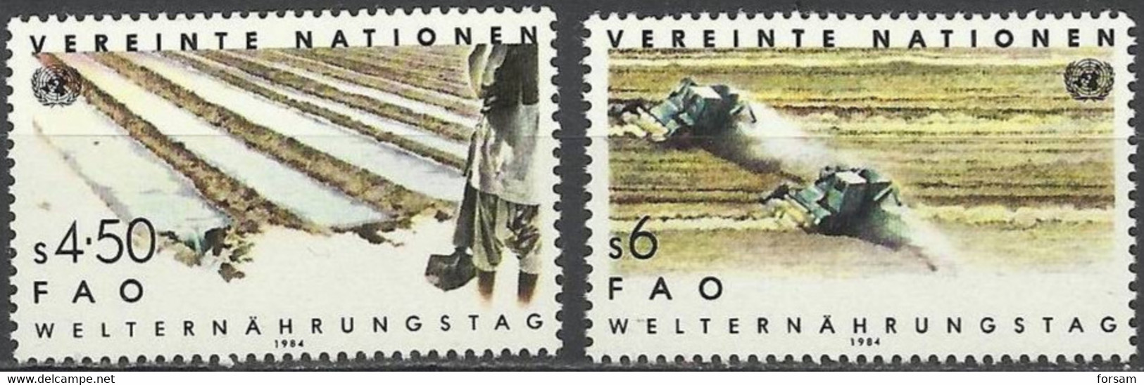 UN VIENNA..1984.. Michel # 39-40..MNH. - Nuovi