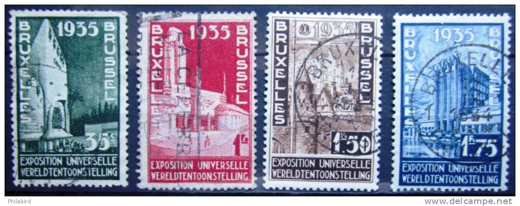 BELGIQUE         N°  386/389              OBLITERE - Used Stamps